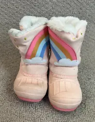 Winter Boots Girls Toddler Cat & Jack Thermolite Snow Waterproof Size 9