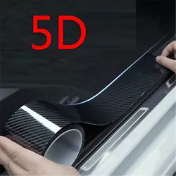 Door sill guard anti-scratch strip car door protector carbon fiber sticker. Item Type: 5D Sticker. 1 x Car Sticker....