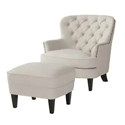 With a perfectly designed ottoman to match this club chair, you will be lounging in style. Both the club chair and the...