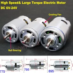 It is suitable for car model, boat model and power tool, lathe milling machine, scooter, etc. DC6 V 5900 rpm current...