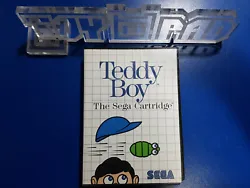 For Sega Master System. Teddy Boy [PAL]. pour console SegaMaster System. Envoi rapide et soigné. in good conditions.