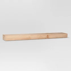 •Rectangular floating shelf adds sleek style to your wall space •Lacquered finish pine wood lends durability...