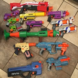 This lot of Nerf guns is perfect for any fan or collector. With a huge variety of blasters, youll have endless hours of...