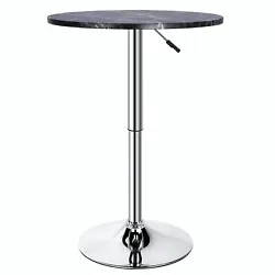 1 Marble bar table. Modern design - High quality marbled finish, stylish and minimalist in colour, suitable for a...