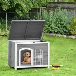 This PawHut dog house has got that covered. Not only does it help when outdoors, but you can fold this pet cage up and...