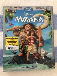 Disneys - Moana - Blu-Ray + DVD + Digital Code - Pre-Owned. THIS IS A Blu-Ray + DVD + Digital Code VIDEO DISC SET!...