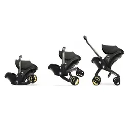 The car seat stroller can be easily secured using a 5-point seat belt, or with a base ( not included). It is well...