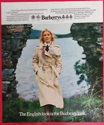 Recto: BURBERRYS. Issue dune revue/magazine de Mars 1976. Publicité de presse Veuillez mexcuser pour la mauvaise...