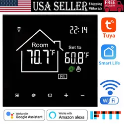 (APP: Wisen). -【New 0.1°F/0.1°C HD LCD Touch Screen】The new 0.1°F/0.1°C thermostat has an elegant appearance,...