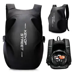 【Large Capacity】This motorcycle helmet backpack can hold all kinds of motorcycle helmets, full-face helmets,...