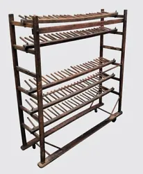 PRIMITIVE 19TH CENTURY OAK COBBLERS SHOE RACK. We recently obtained several from a resource who certainly know our keen...