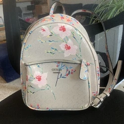 10” tall small Guess backpack, gently used, no defects.4-T