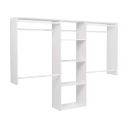 Closet shelving units provide open storage for easy access and allows you to add baskets, drawers, or doors. Type...