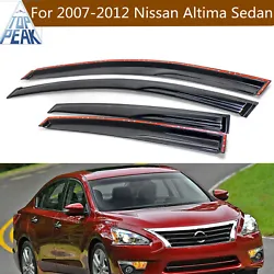 Fitment: --2007-2012 Nissan Altima Sedan  Specification: 100% brand new Material: Acrylic Craft: Integrated...