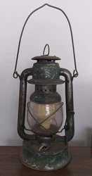 Vtg. No.150 Embury LITTLE SUPREME Clear Globe Kerosene Lantern Warsaw NY Read* This came from a tag sale unfortunately...