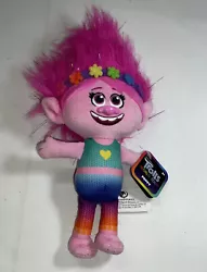 Trolls World Tour 10 Inch Plush Poppy Rainbow 2020 DreamWorks. In good condition. Has tag ,see picture. . (Bedbin)