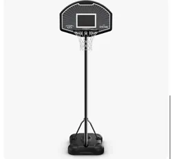 New Open Box! Get ready to up your basketball game with this top-of-the-line Spalding Eco-Composite Portable Hoop...