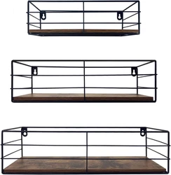 MULTIFUNCTION FLOATING SHELVES: The floating shelves for walls to decorate and save your space! Wall shelves great...