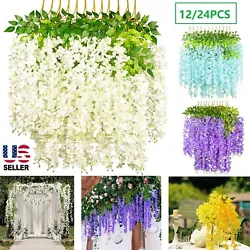 Easy to wash and keep clean,Simple installation Artificial wisteria flowers- well made and vibrantly colored- looks...