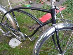 vintage bicycle frame schwinn panther 111 26 in slimline read badge frame /guard.no other parts
