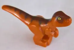Animal from set 75936. Lego / Jurassic World. Baby Dinosaur - Dark Orange (37829pb01). 100% Authentic Lego.