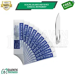Scalpel blades size is #60. Scalpel have sharp blade, Blade holding point and blade fixing cut. We are using high...