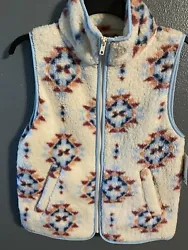 SO Faux Fur Women’s Vest Size Small . Southwest Pattern . New with Tags . Pit to pit 18”, shoulder to hem 22”....