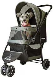 ROODO multifunctional three-wheeled pet stroller is smooth and easy to use. The pet rest area is covered with...
