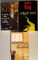 3 livres de Stephen King ( grand format) , édition Albin Michel  Occasion - en français.  EDITION ALBIN MICHEL  La...