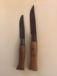 Lot de deux Anciens couteaux OPINEL n°8 Et n 6. Lames en mauvais état