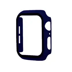 For Apple Watch 40mm Hard PC Bumper Case with Tempered Glass DARK BLUE For Apple Watch 40mm Hard PC Bumper Case with...