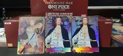 Card carte One Piece TCG Op01-120 SEC Shanks Romance Dawn. Replica