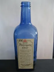 Made by the Reed & Carnrick from Jersey City, N.J. (see photos). Inside bottle area has minor residue and very bottom...