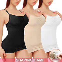 You can look your best while wearing this cami body shaper in seconds! You can remove its pads and match it with your...