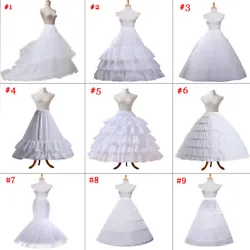 Elastic Crinoline underskirt waist is 62-100cm / 24.4-39.4in, suitable for US size 2 to 18W ball gown dress. Elastic...