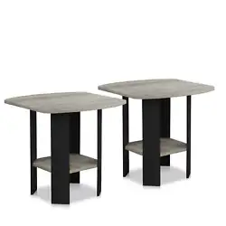 These side tables are contemporary-styled and feature sturdy composite wood craftsmanship.     Each matching table...