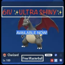 Pokemon Scarlet and Violet ✨Ultra Shiny✨ 6IV Charizard Dragon Tera FAST DELIVER. Perfect 6IV and EV Charizard with...