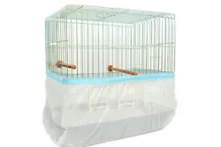 New bird cage cover,pocket style bird seed catcher .Great quality product Tulle Organza material makes it see through...