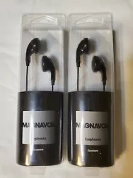 Lot of 2 Magnavox Earphones Clear Sound Earbuds 13 mm Driver - Not wireless. Condition is 