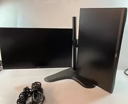 2x Power Cables. 1x Dual Monitor Stand. Power Connector | 2. HDMI Port | 3. Stand Lock Feature | 4. DisplayPort | 5....