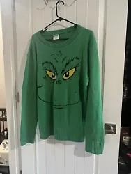 Womens The Grinch Christmas Sweater Size XL.
