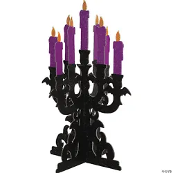 Candelabras are a spooky and elegant staple for any Halloween scene, now made effortless with this lightweight glitter...