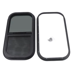 Package includes: 2*Windows 2*Mounting trim rings Some screws Main Applications： RV Camper, Rip-Up, Cargo, Vertical...