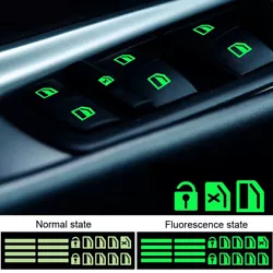 Car Window Lifter Luminous Button Sticker Switch Window Button Fluorescent Sticker. Color: luminous green. 1 Luminous...