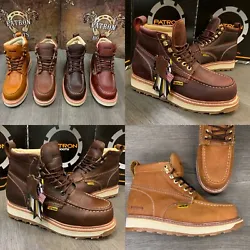 GOODYEAR WELT CONSTRUCTION. ALL BOOTS IN THIS ADD ARE SOFT TOE. THESE BOOTS ARE VERY TOUGH AND DURABLE. SOFT TOE/ NO...