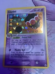 Pokemon TCG Claydol EX Hidden Legends 2/101 Holo Rare. Small scratch on front of card, pictured above.