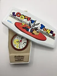 This charming fob watch features beloved Looney Tunes characters Tweety Bird and Sylvester. The watch is made by...