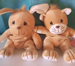 Lot of 2, as pictured. You will receive a brown cat and a brown bunny?. (at least I think?. it might be a dog?. but it...