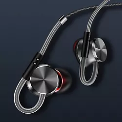 In Ear Headphones (Earphones, Earbuds) with Microphone. Magnetic In-ear Headphones. Tangle-Free Flat Cord in-Ear...