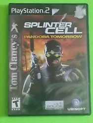 Splinter Cell: Pandora Tomorrow (Sony Playstation 2 PS2, 2004) - Complete. Case has a few blemishes, remains of a...